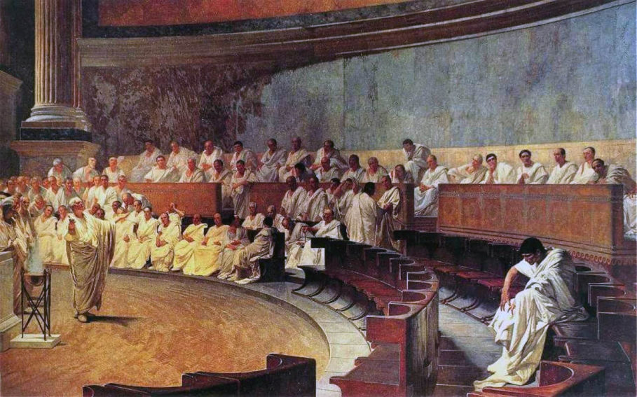 Cesare_Maccari-Cyceron wystąpienia publiczne Cyceron