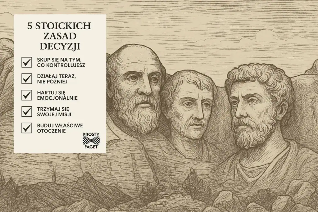 Pięć stoickich zasad dla lepszego podejmowania decyzji i natychmiastowego działania.