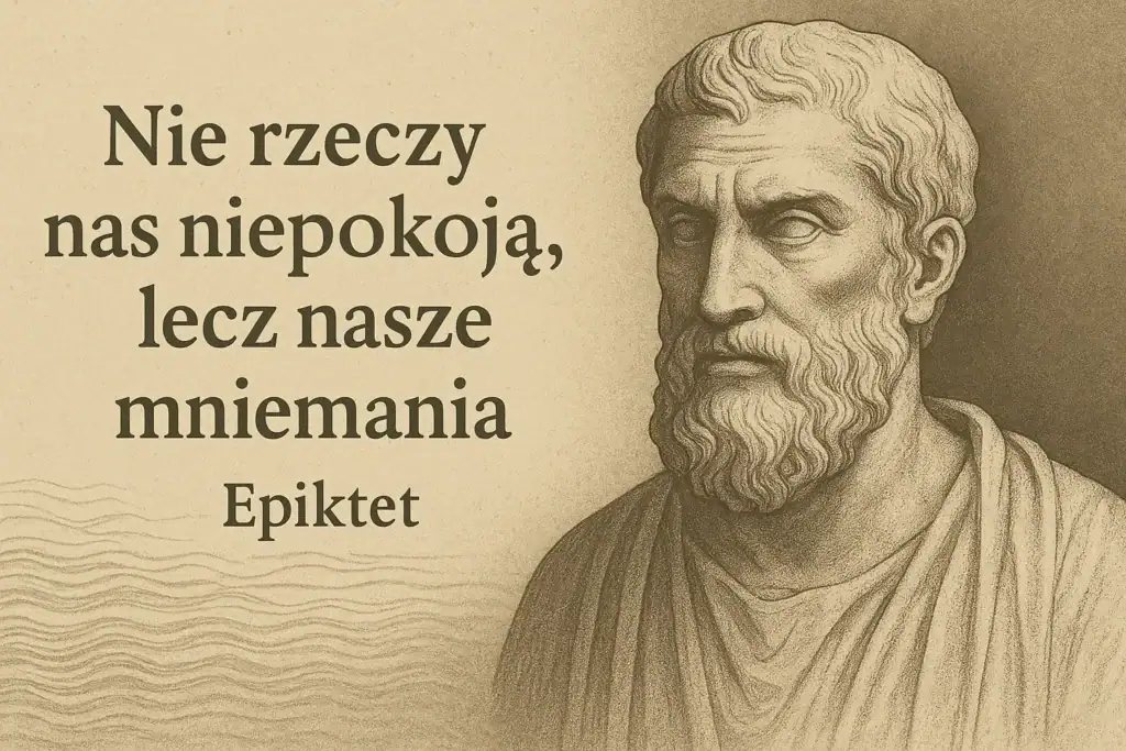 "Niepokoją nas nie rzeczy, lecz nasze mniemania o rzeczach." - Epiktet