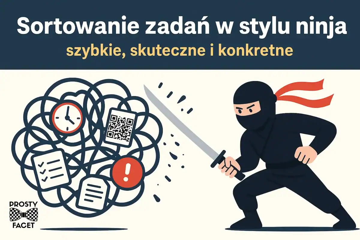 Sortowanie zadań w stylu ninja – szybkie, skuteczne i konkretne.